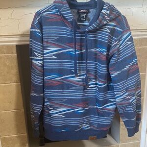 Ariat Women’s Blue and Red Patterned Hoodie